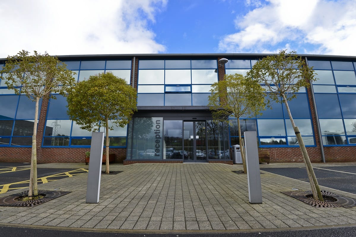 Nelson reception area outside building shot